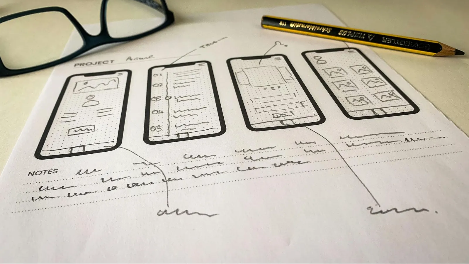 Visual representation of a product roadmap